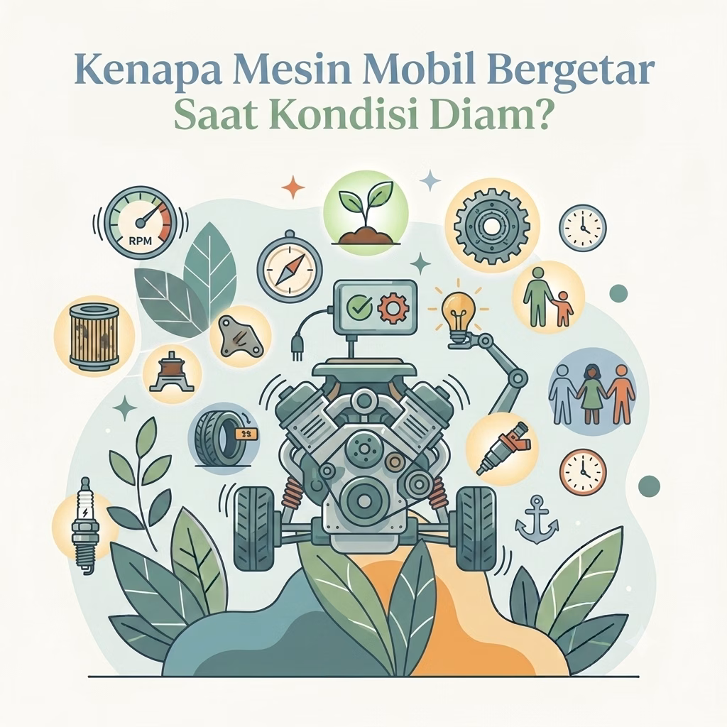 Kenapa Mesin Mobil Bergetar Saat Kondisi Diam?