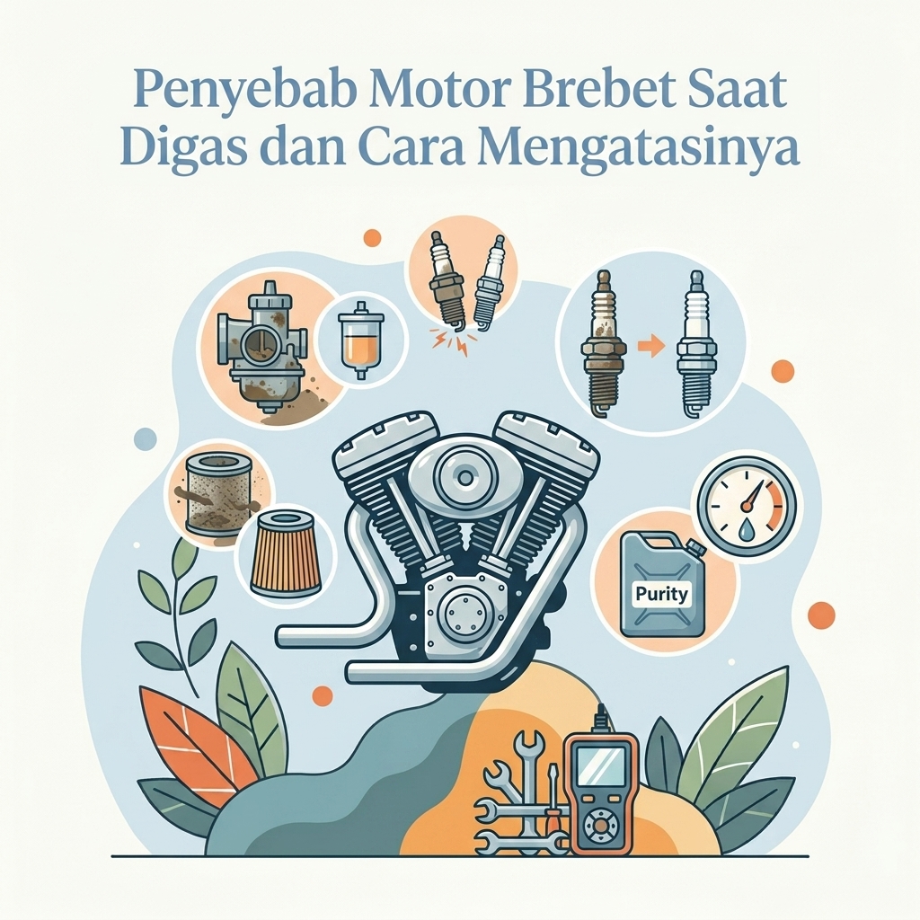 Penyebab Motor Brebet Saat Digas dan Cara Mengatasinya