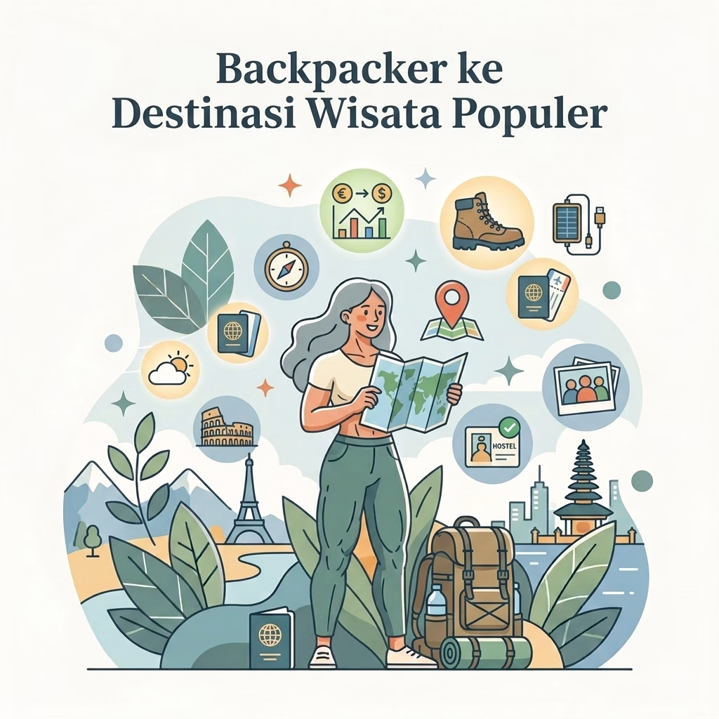 Backpacker ke Destinasi Wisata Populer