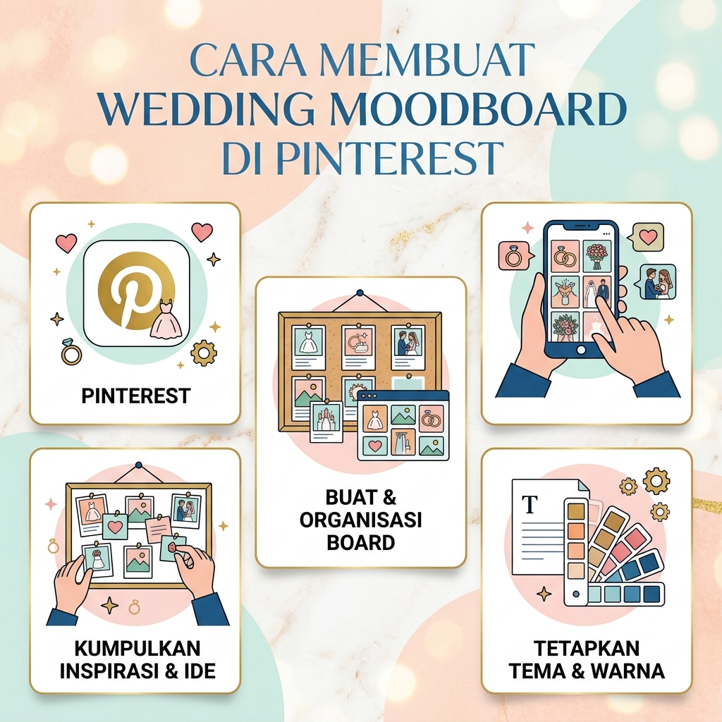 Cara Membuat Wedding Moodboard di Pinterestv