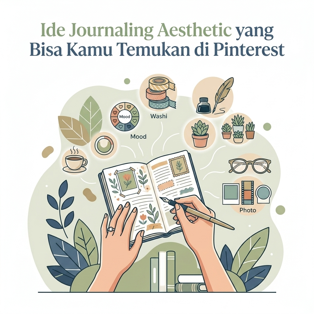 Ide Journaling Aesthetic yang Bisa  Temukan di Pinterest