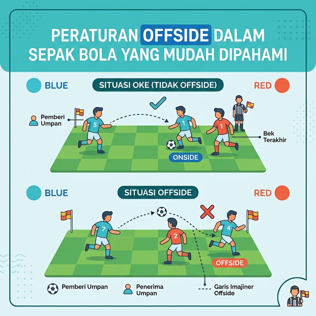 Peraturan Offside dalam Sepak Bola yang Mudah Dipahami