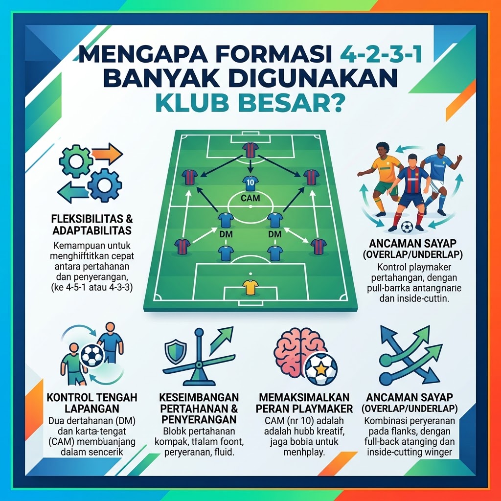 Mengapa Formasi 4-2-3-1 Banyak Digunakan Klub Besar?