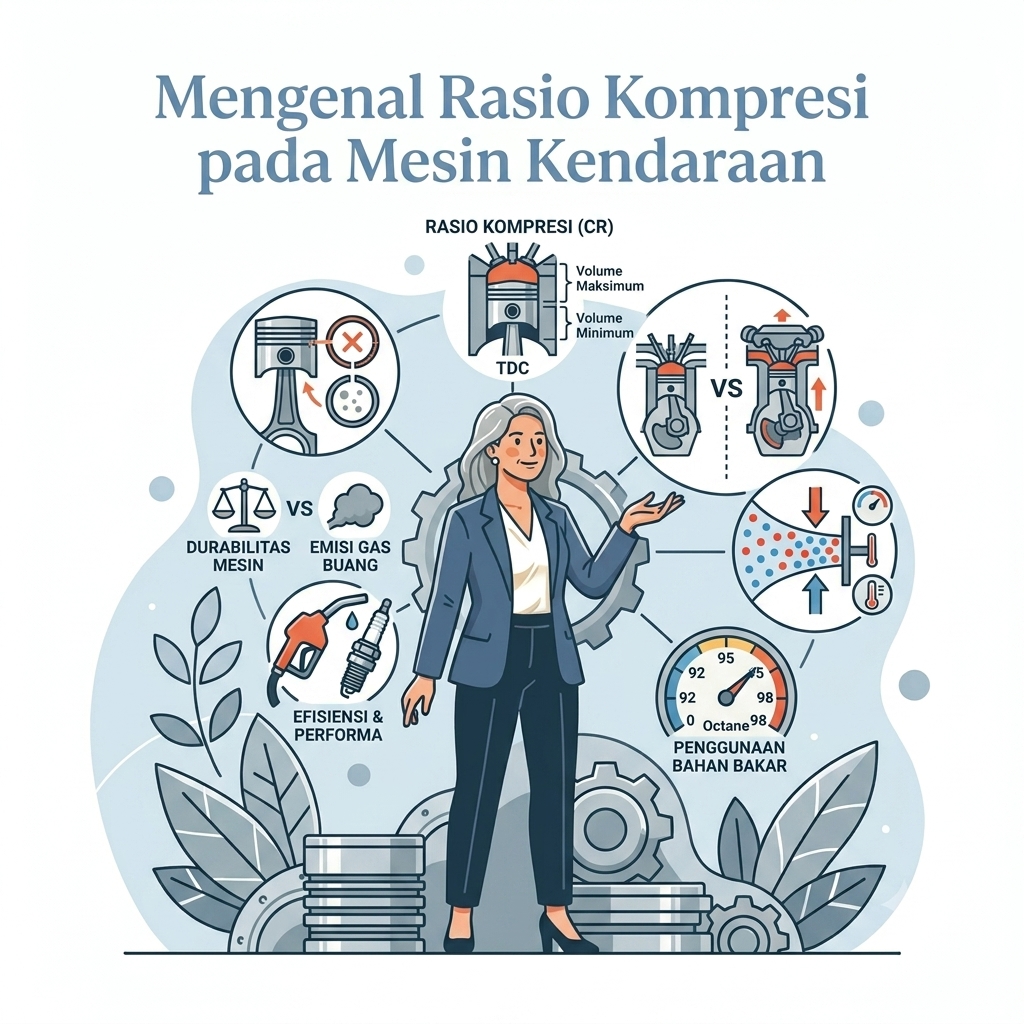 Mengenal Rasio Kompresi pada Mesin Kendaraan