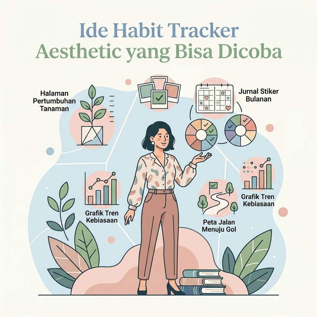 Ide Habit Tracker Aesthetic yang Bisa Dicoba